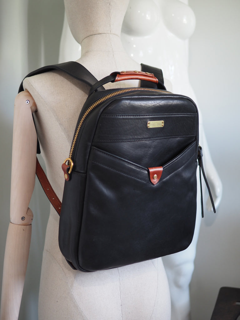 BACKPACK Designer Locally Handmade Leather Laptop Work Minimal Backpack Haus of Jung