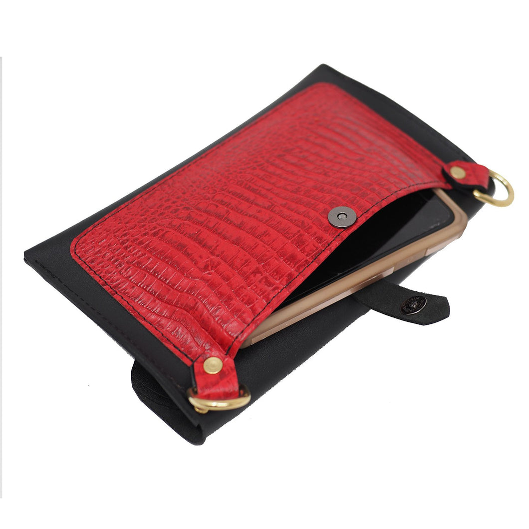 Unique Double O Design Snake Skin Magnetic Closure Crossbody Purse Shoulder  Bag for Women & Girls (Red): Handbags: Amazon.com