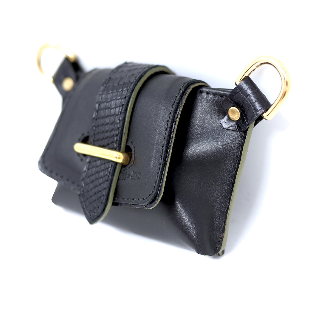 Leather Card Holder and Purse combined with separate compartments & Gold  Zips. | eBay